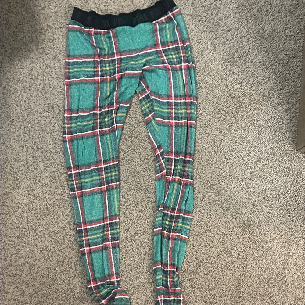 PINK Victoria's Secret Plaid Pajama Pants - Green and Red